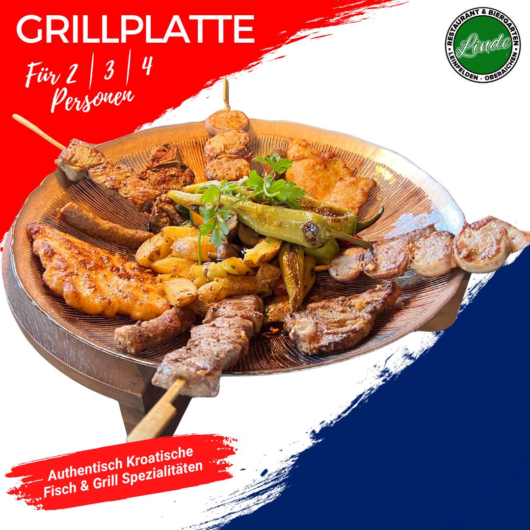 Grillplatte kroatische Spezialität in Echterdingen für 2,3,4 Personen
