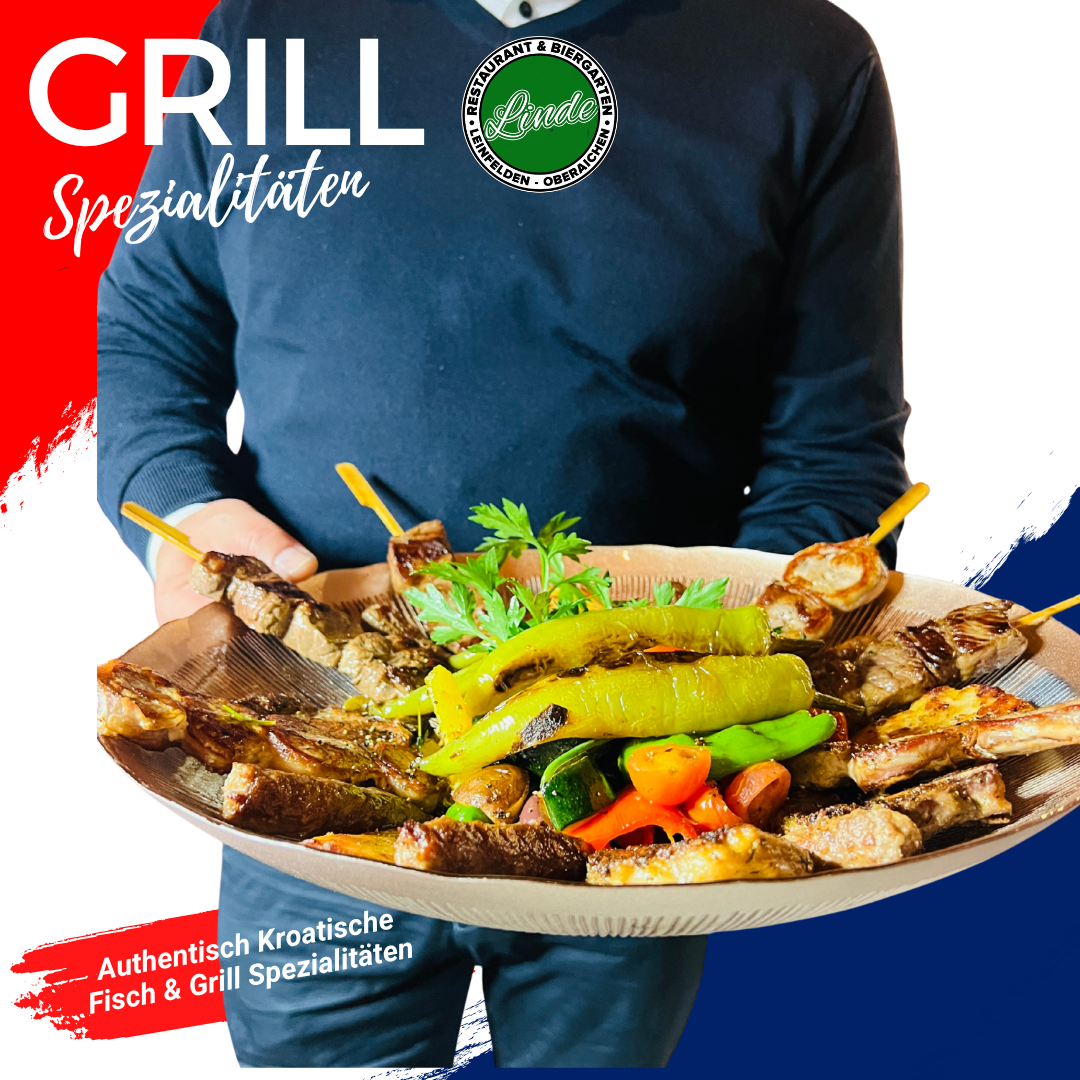 Grillplatte kroatische Spezialität in Echterdingen für 2,3,4 Personen